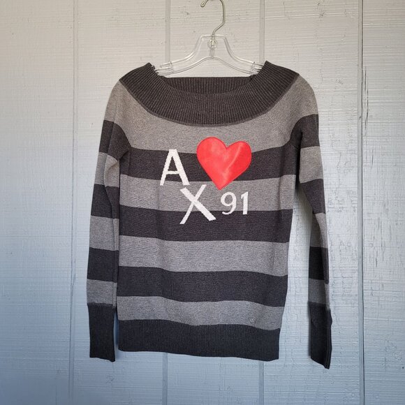 Armani Exchange Sweaters - Armani Exchange Color Block Striped Long-Sleeve Sweater. Size SP